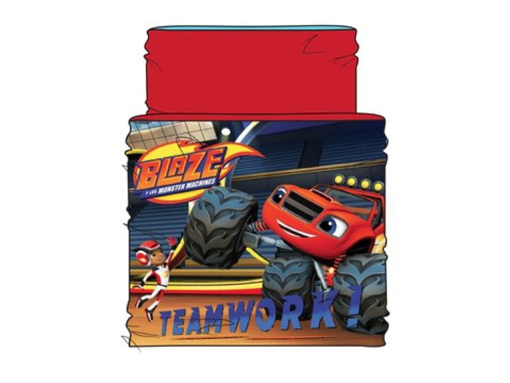 Blaze Monster Machines - Bufanda tubular (rojo), rojo