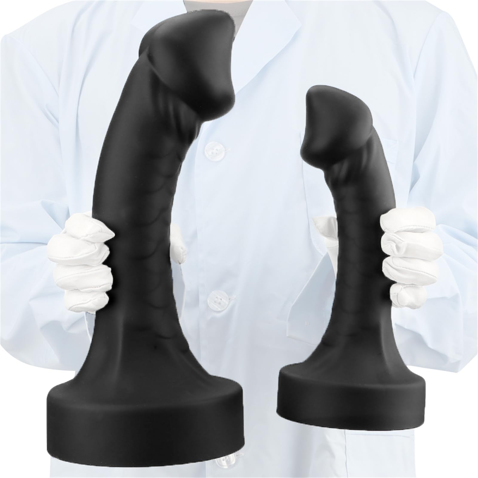 Dildo enorme in silicone, plug anale extra large, dildo morbido, plug anale con ventosa, dildo anale pieghevole, giocattoli sessuali for donne(M)