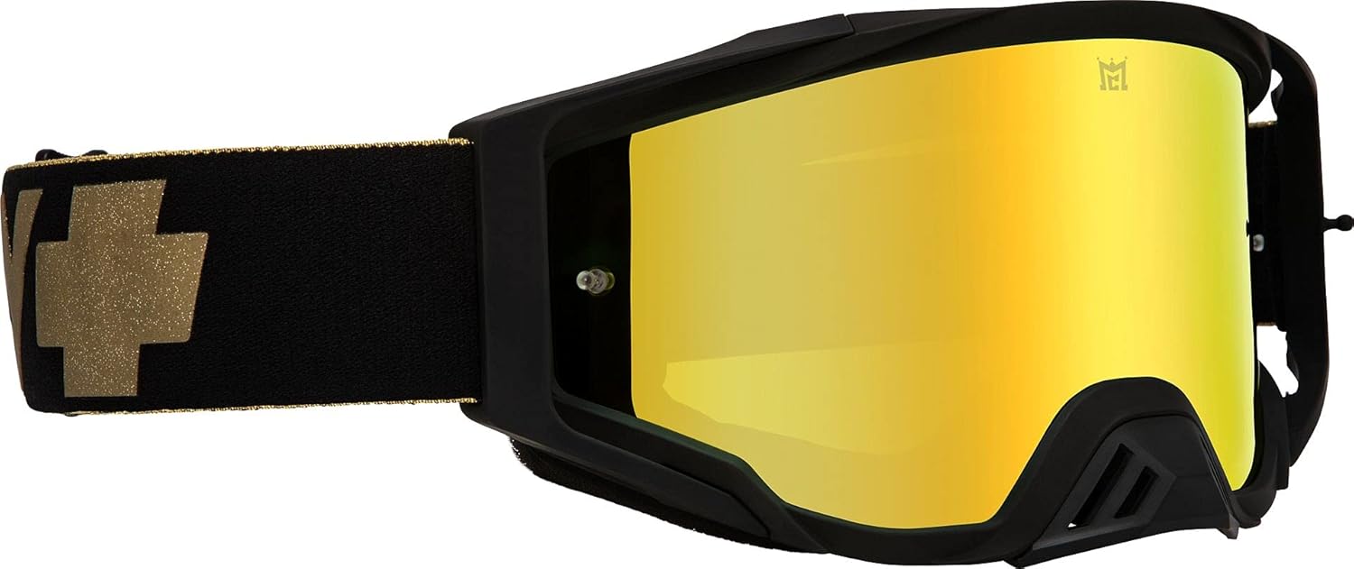 SPY Optic Foundation MX Goggle, Motorsports Goggles, Color and Contrast Enhancing Lenses