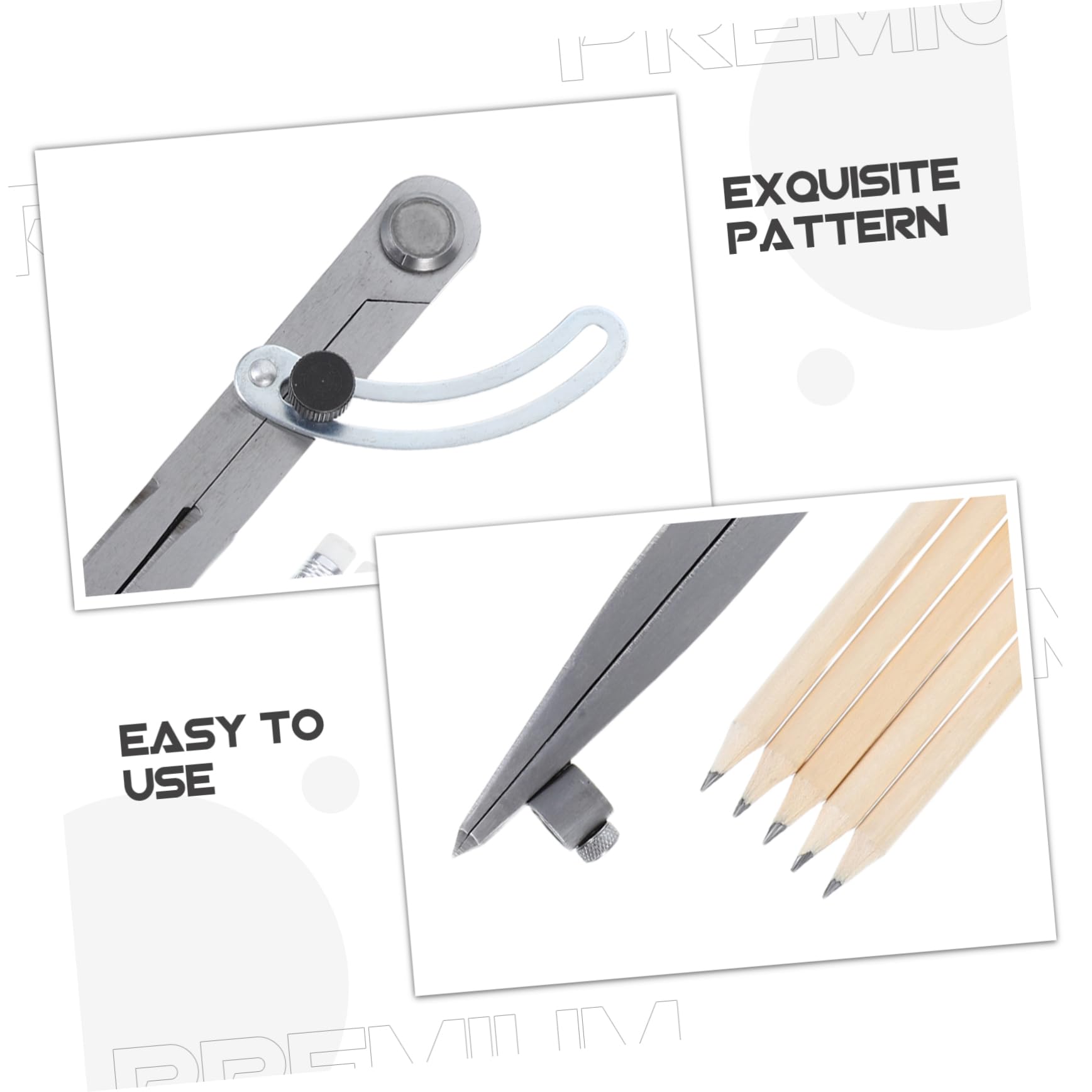 1 Set Compasso Ad Ala Con Portamatita Compasso Per Lavorazione Del Legno Per Disegno Di Precisione Geometria Carpenteria Strumenti Di Misurazione Accurati