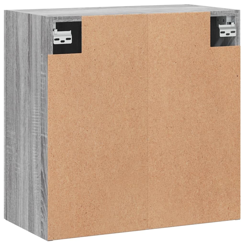 vidaXL Armario de Pared Madera de ingeniería Gris Sonoma 60x31x60 cm, Armario, Vitrina, Armario de almacenaje con Puerta, Armario de almacenaje