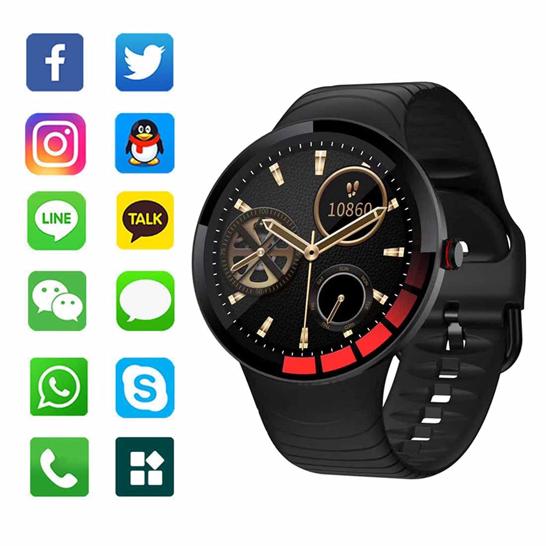 Smart Watch Fitness Activity Tracker pełny ekran dotykowy zegarki do spania IP67, wodoodporny smartwatch Bluetooth, krokomierze, dla systemu Android ios, unisex