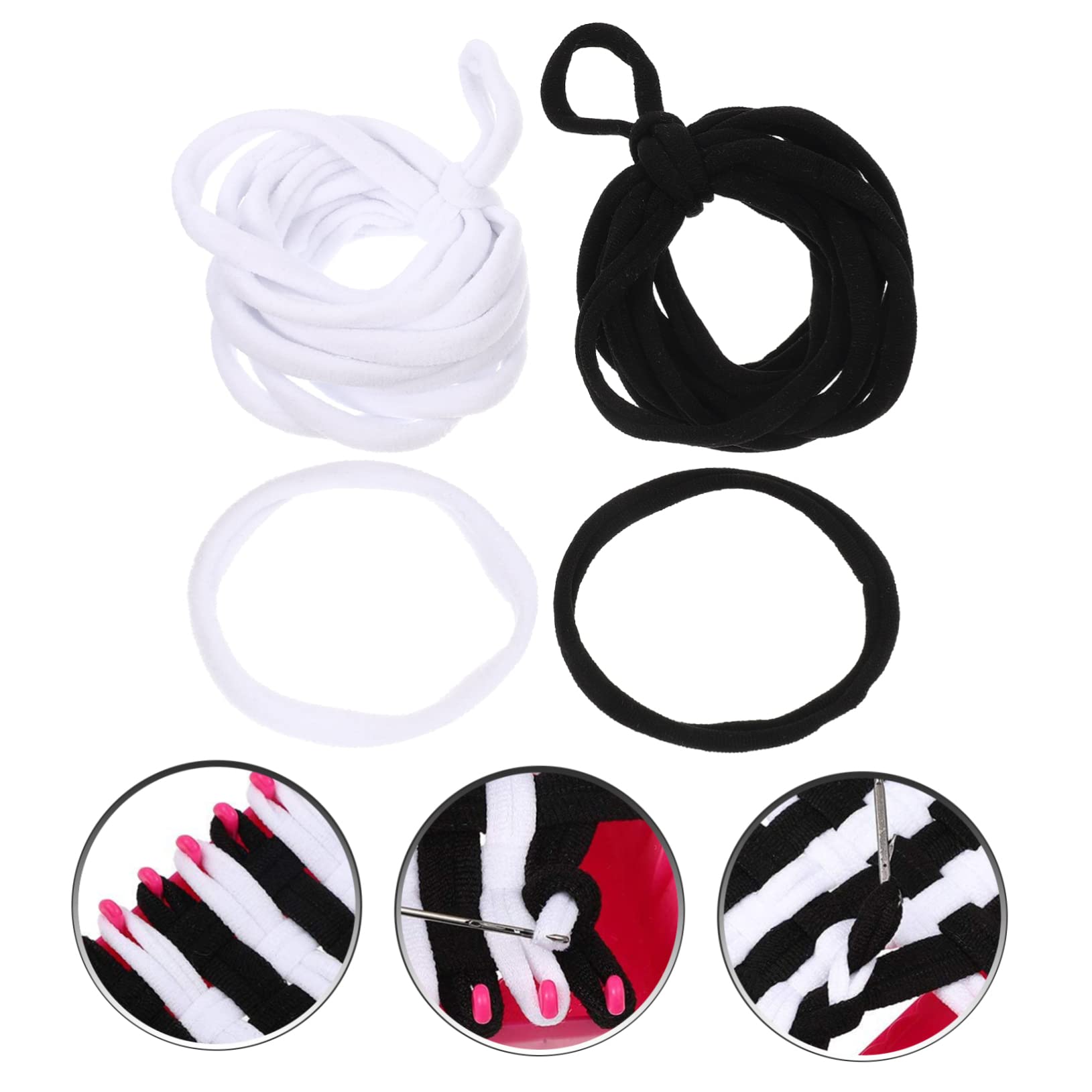 NUOBESTY Kit De Maniques Élastiques 98 Pièces Artisanat du Tissage D'atelier DIY Adulte Garçon Et Filles Couleur Vive Utilisations Créatives Manique Loom Décorative Loisir Manualité