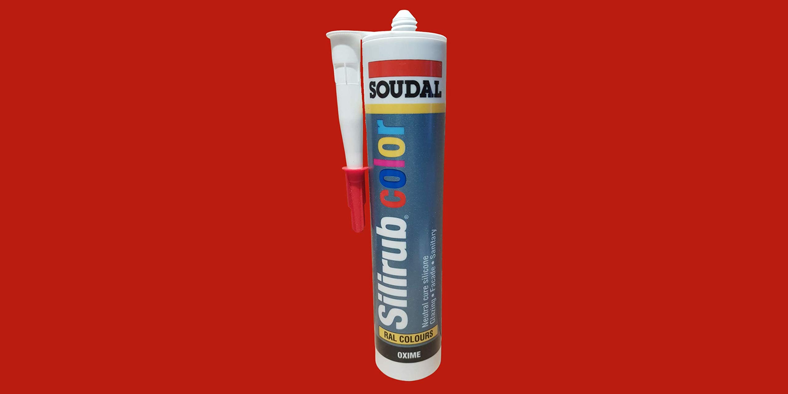 Build With Colour 3020 Traffic Red Silicone Sealant Ral Colour Matched, Interior & Exterior Applications (3020 Traffic Red)