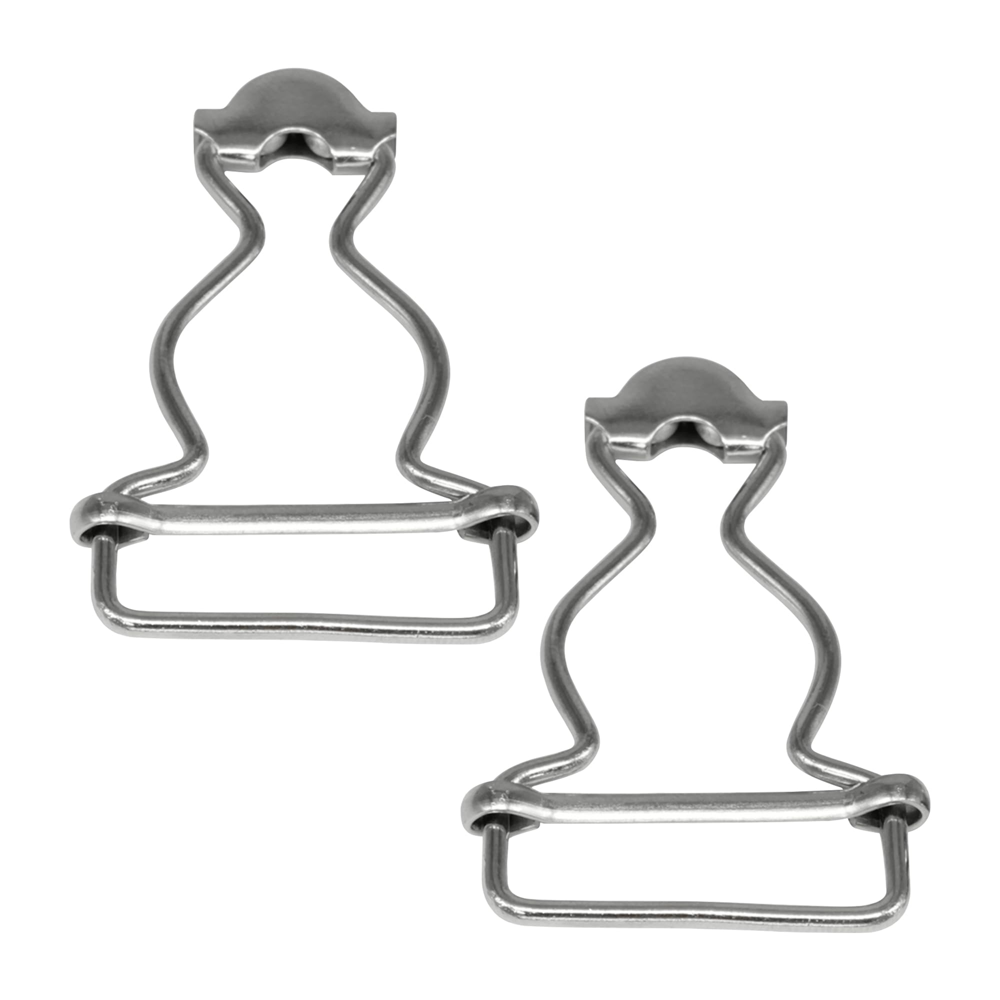 Trimming Shop 30mm Silver Dungaree Buckles – Strong Metal Clip Fasteners for Braces, Bib Overalls, Jumpsuits, Kid’s Clothing, Handbags & DIY Workwear Projects, 2pcs