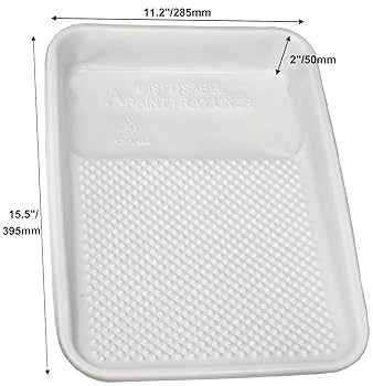 Paint Tray Liners 20Pcs Disposable 18 Inch S Paint Pan Liners Plastic Paint Tray Liner Bag Covers Large Paint Paint Roller Tray Liner
