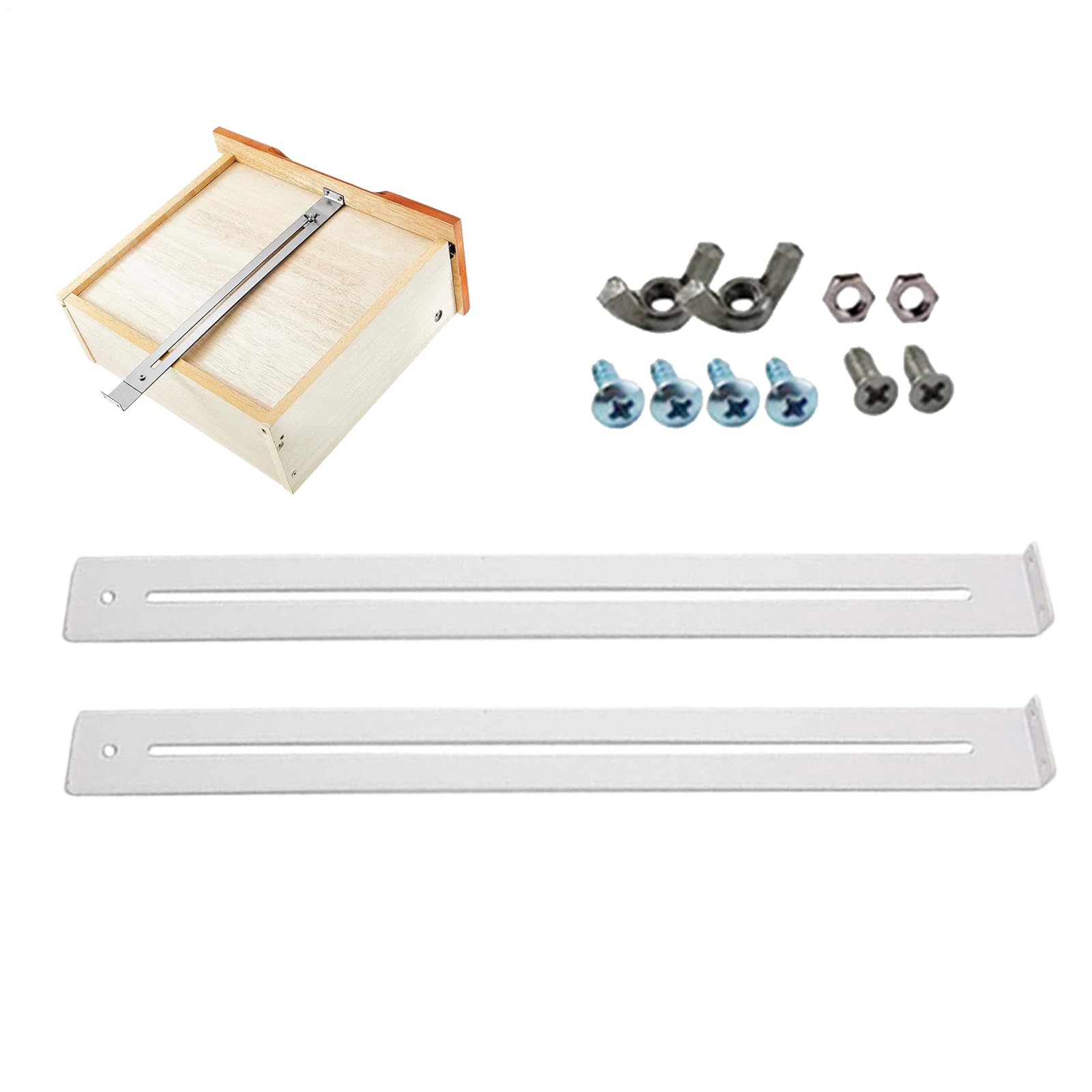 Kit de reparación de cajones de aparador y herrajes de refuerzo inferior para mueble