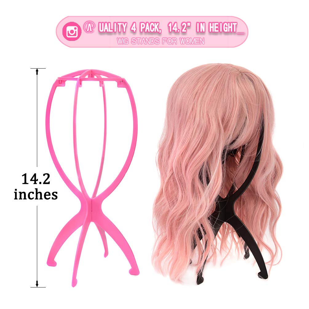 pink wig holder