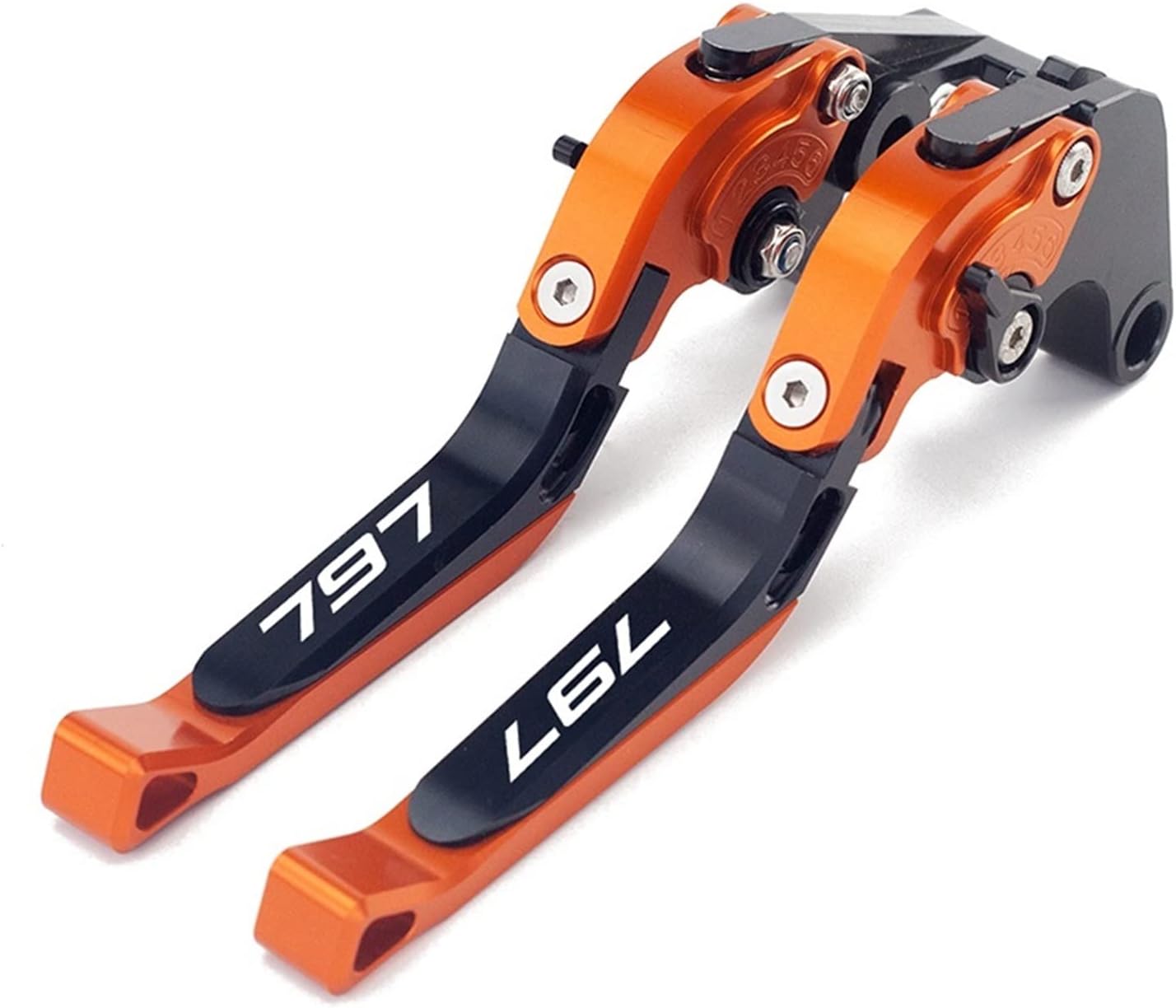 Compatible with Du ca ti 797 Mon Ster 2017 2018 Monster797 Motorcycle Accessories Folding Extendable Adjustable Brakes Clutch Levers Brake levers(F6)