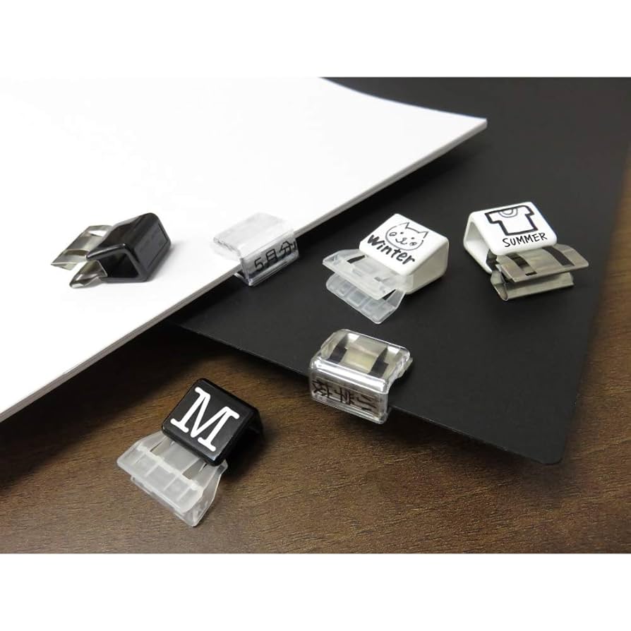 クリック式のクリップです。 Amazon | TOHKIN スマートクリップ SMC-L5C-W Lサイズ 白 5個入