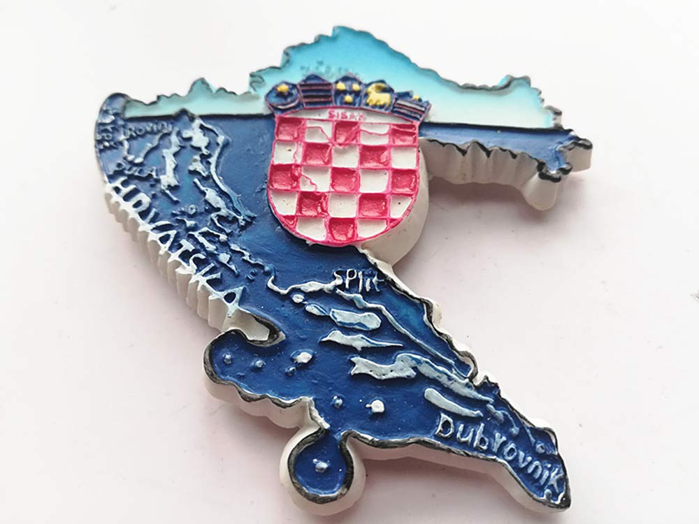 3D Mappa Forma Croazia Frigorifero Magnete Souvenir Collezione Casa & Cucina Decorazione Adesivo Magnetico Croazia Frigorifero Magnete