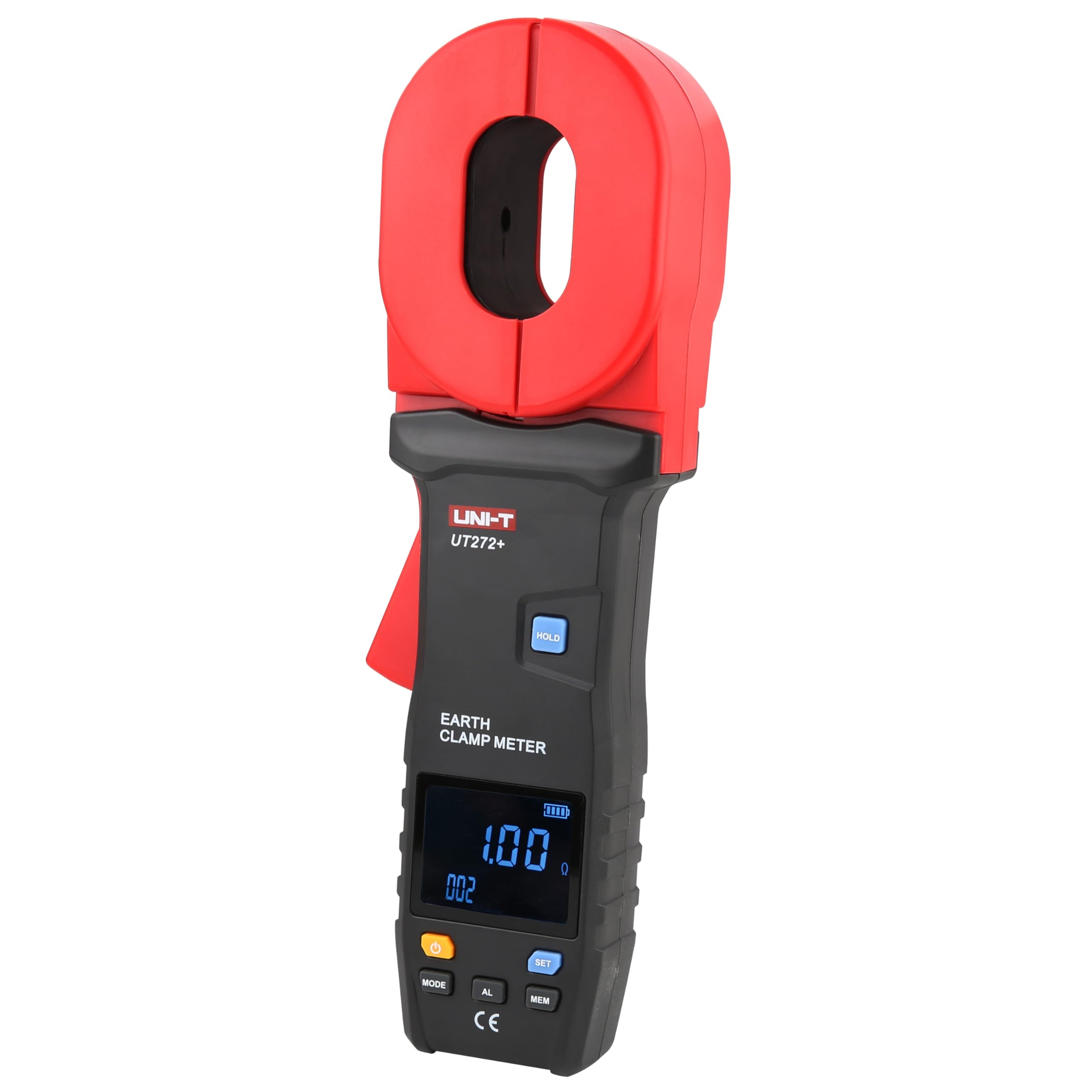 UNI-T Clamp-on Earth Resistance Tester UT272+ Clamp Ground Resistance Meter 0.01-200Ω Loop Resistance Test Earth Current Test Handheld Earth Resistance Tester