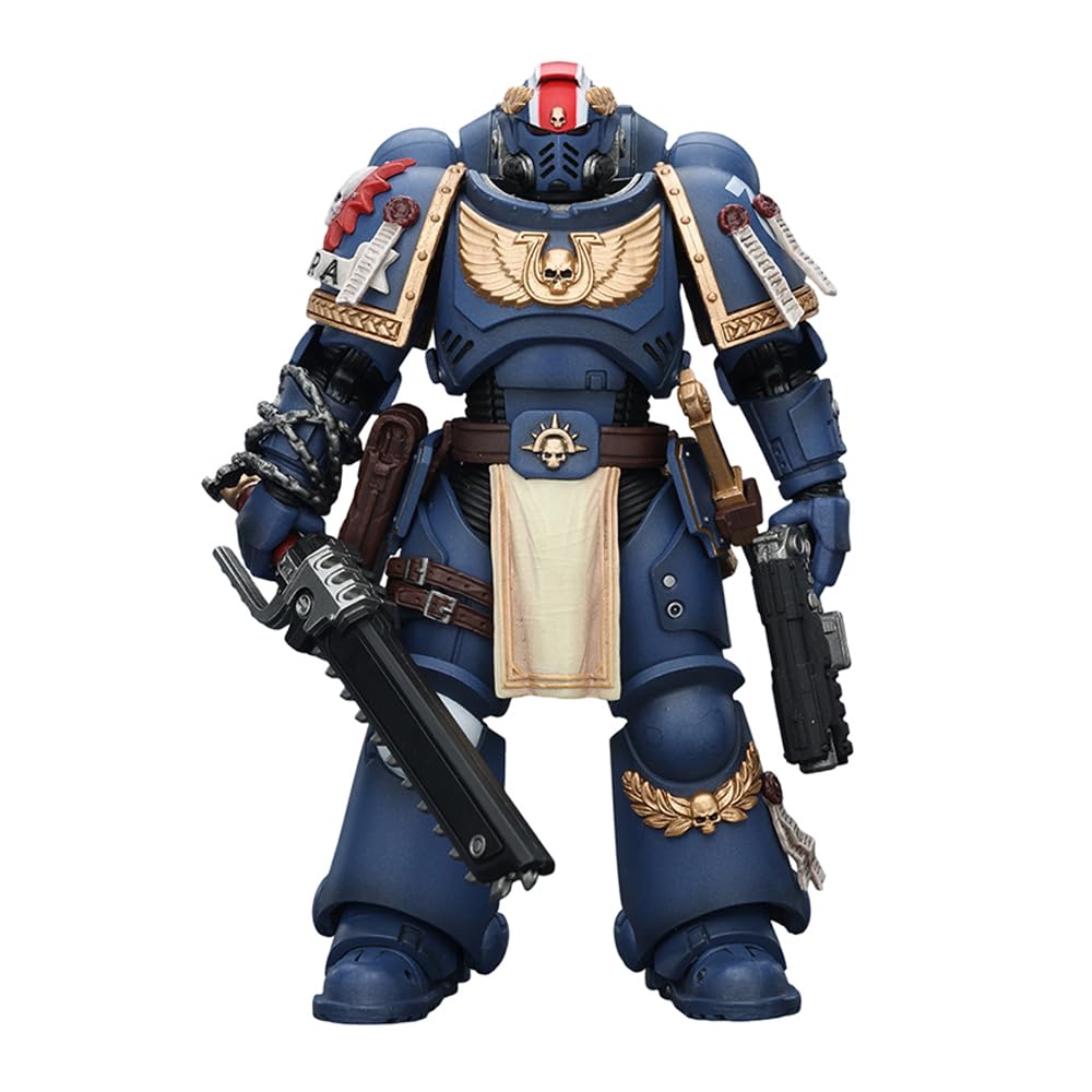 JOYTOY Warhammer 40K Spacemarine Ultramarines Titus with Laurels of Victory 1/18 Action Figure — image 1