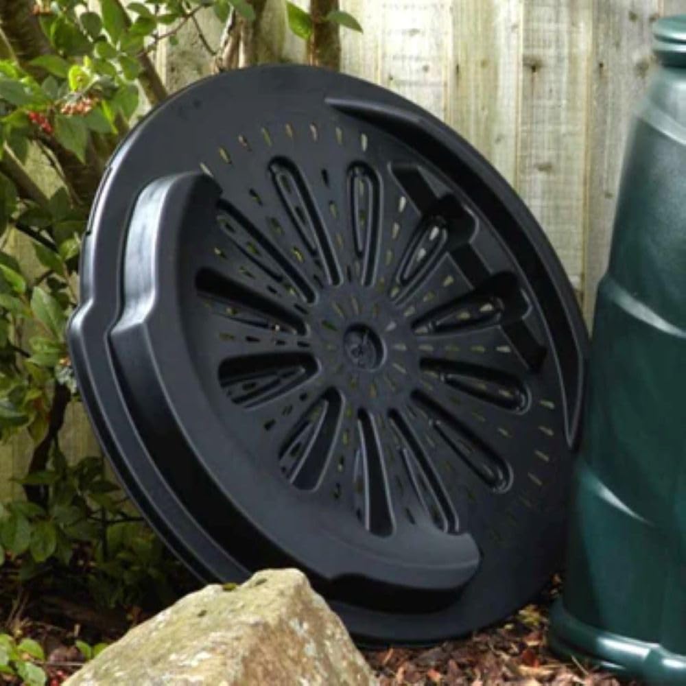 Convertitore di compostaggio da 330 litri, compostiera biologica da giardino, include piastra di base, verde