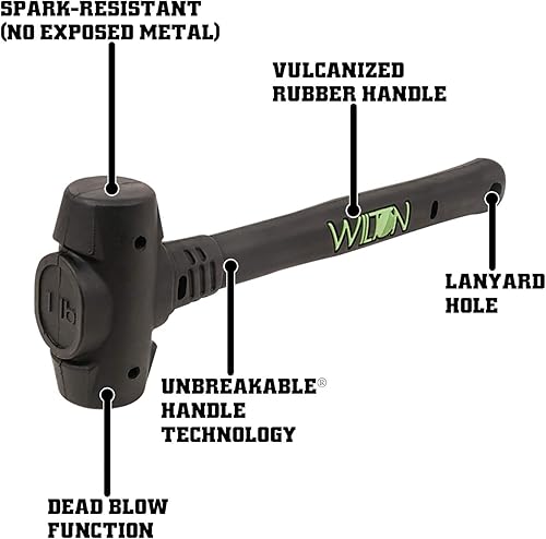 Miniatura 8 de Wilton B.A.S.H martillo de 14" de golpe muerto, cabezal de 1-1/2 lb (55114)