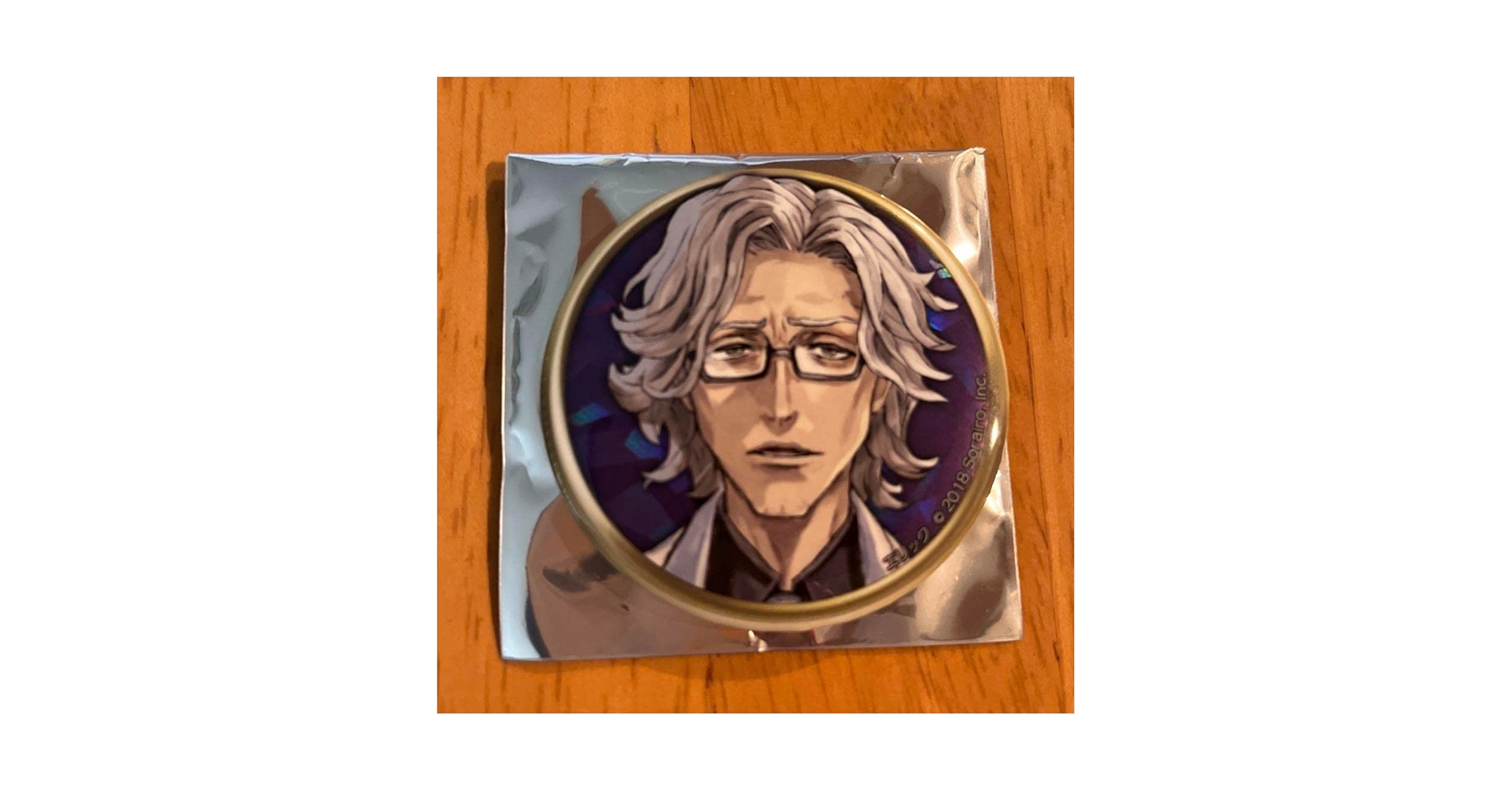 ✨希少✨☺️新品☺️人狼ジャッジメント★エリック SP3 紫 ホロ有り★缶バッジ ✨希少✨☺️新品☺️人狼ジャッジメント☆エリック SP3 紫 ホロ