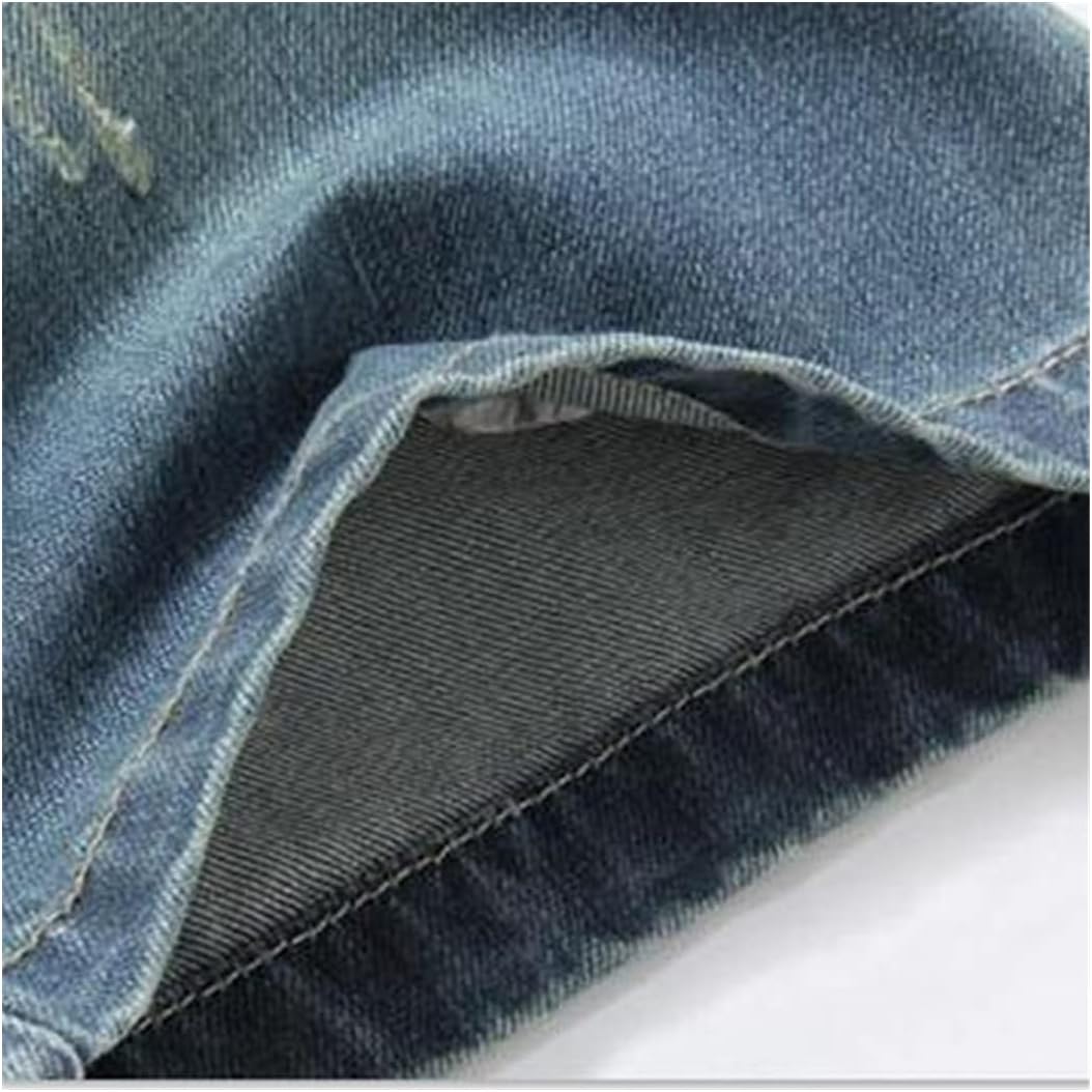 Summer Men's Jeans Shorts Straight Multi-Pocket Baggy Cargo Cowboy Bottoms Denim Shorts