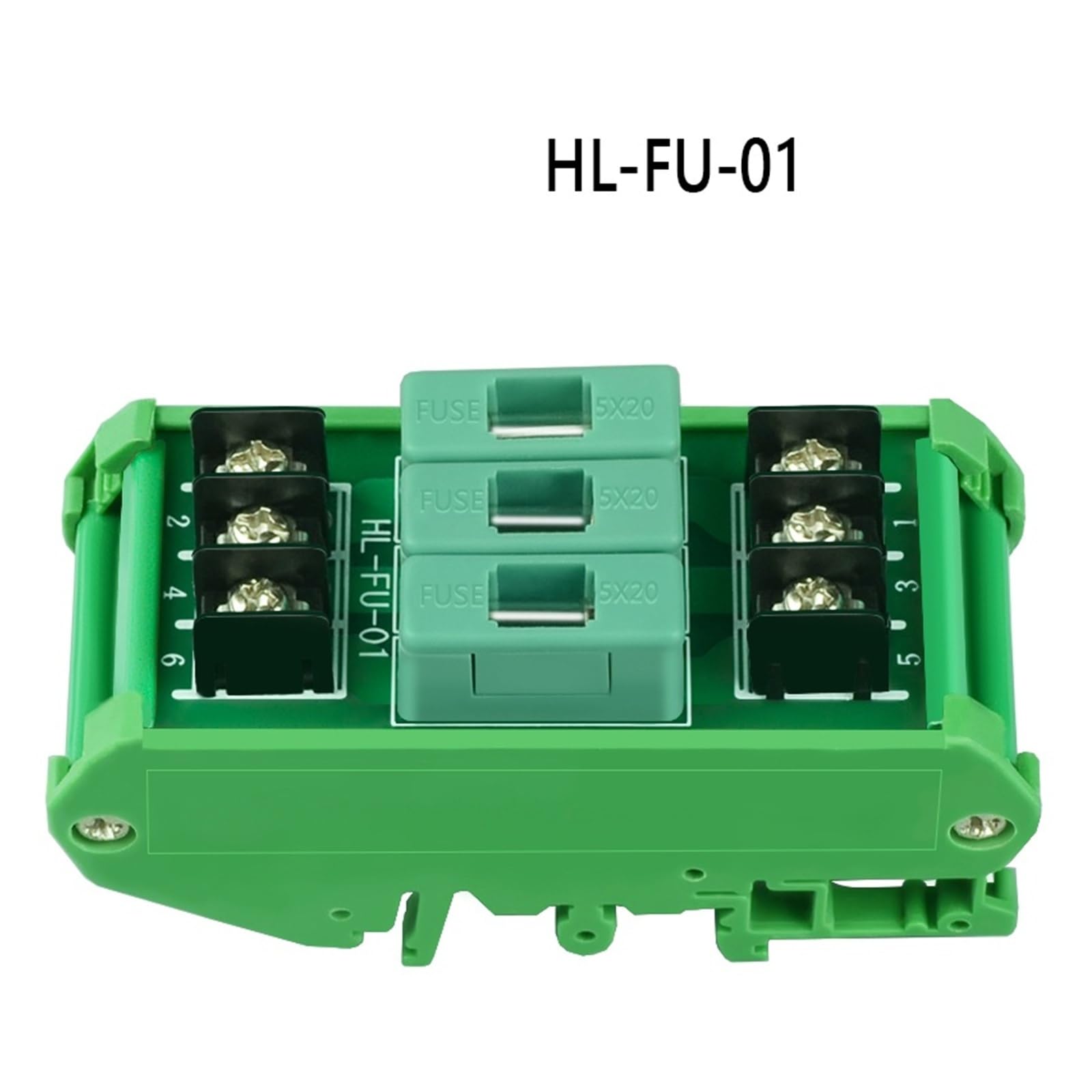 Module D'interface De Fusible À 3 Canaux, Porte-fusible, Montage Sur Rail Din, For Fusible Tube 5x20 Mm.(1A)