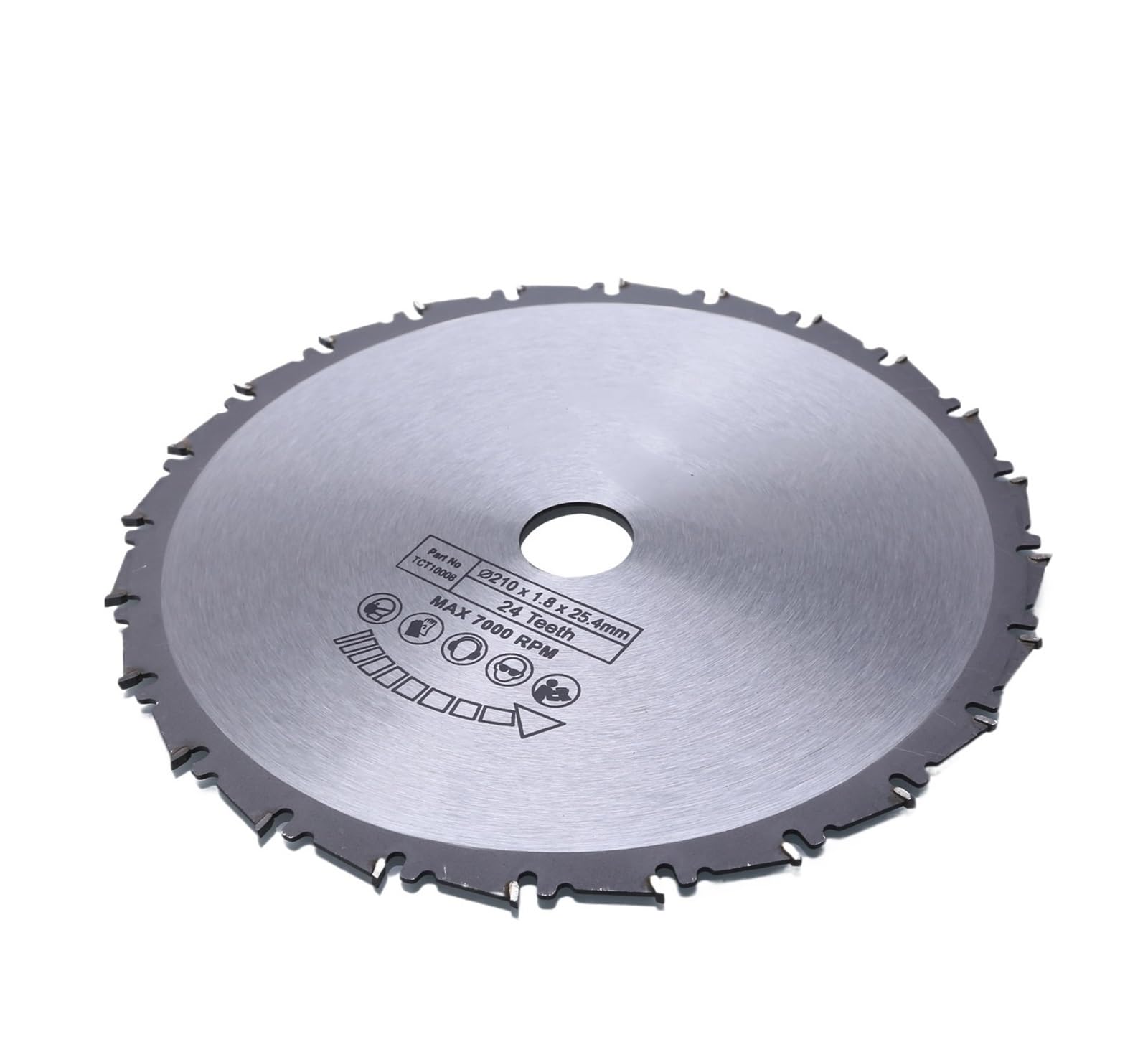 Hoja de Sierra para Amoladora Angular Disco de Hoja de Sierra for Metal y Madera con Hoja de Sierra Circular 24T 210 mm