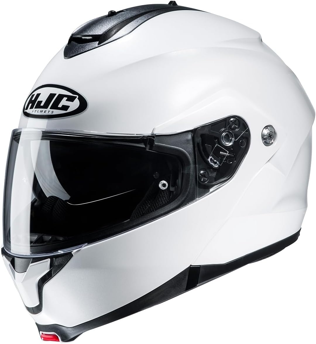 HJC, Casco Moto Modulare C91N SOLID Pearl White, L