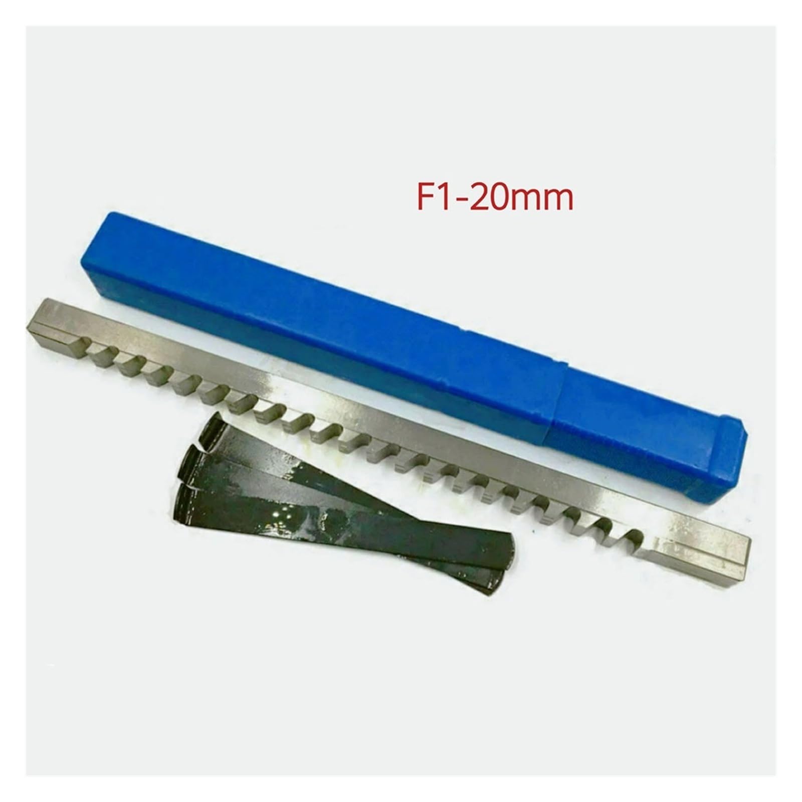 20 mm/22 mm/24 mm/25 mm F1 Przeciągacz z rowkiem wpustowym, typu push-tool, ze stali szybkotnącej, do obróbki metali na tokarce CNC (F1 20 mm)