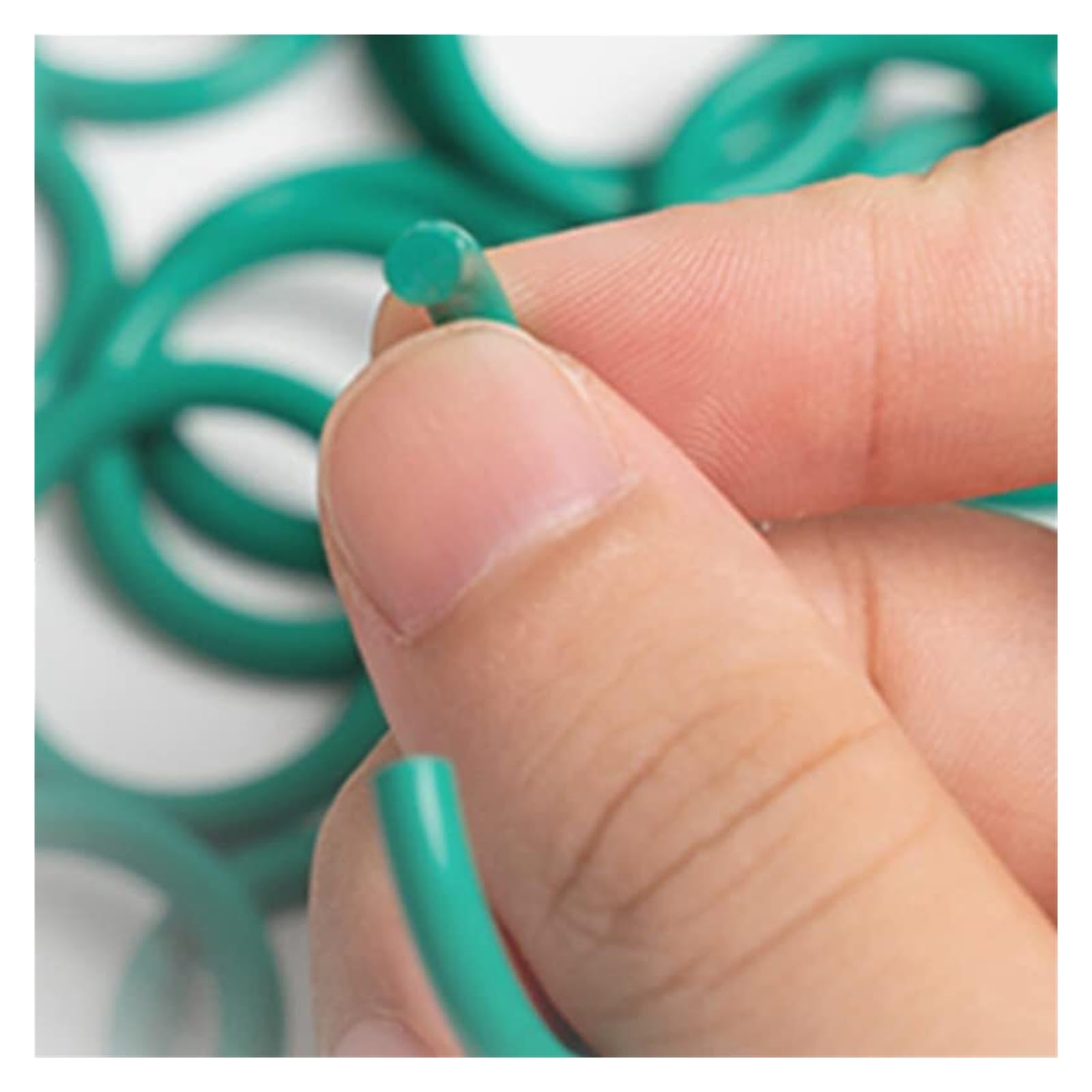 2 Teile/satz CS 6mm Fluorkautschuk O-Ring Dichtungsring Außendurchmesser 30mm-650mm FKM Fluorkautschuk Hochtemperatur-Säure- und Alkali-Korrosionsbeständigkeit,Zuverlässiges Material(OD 400mm)