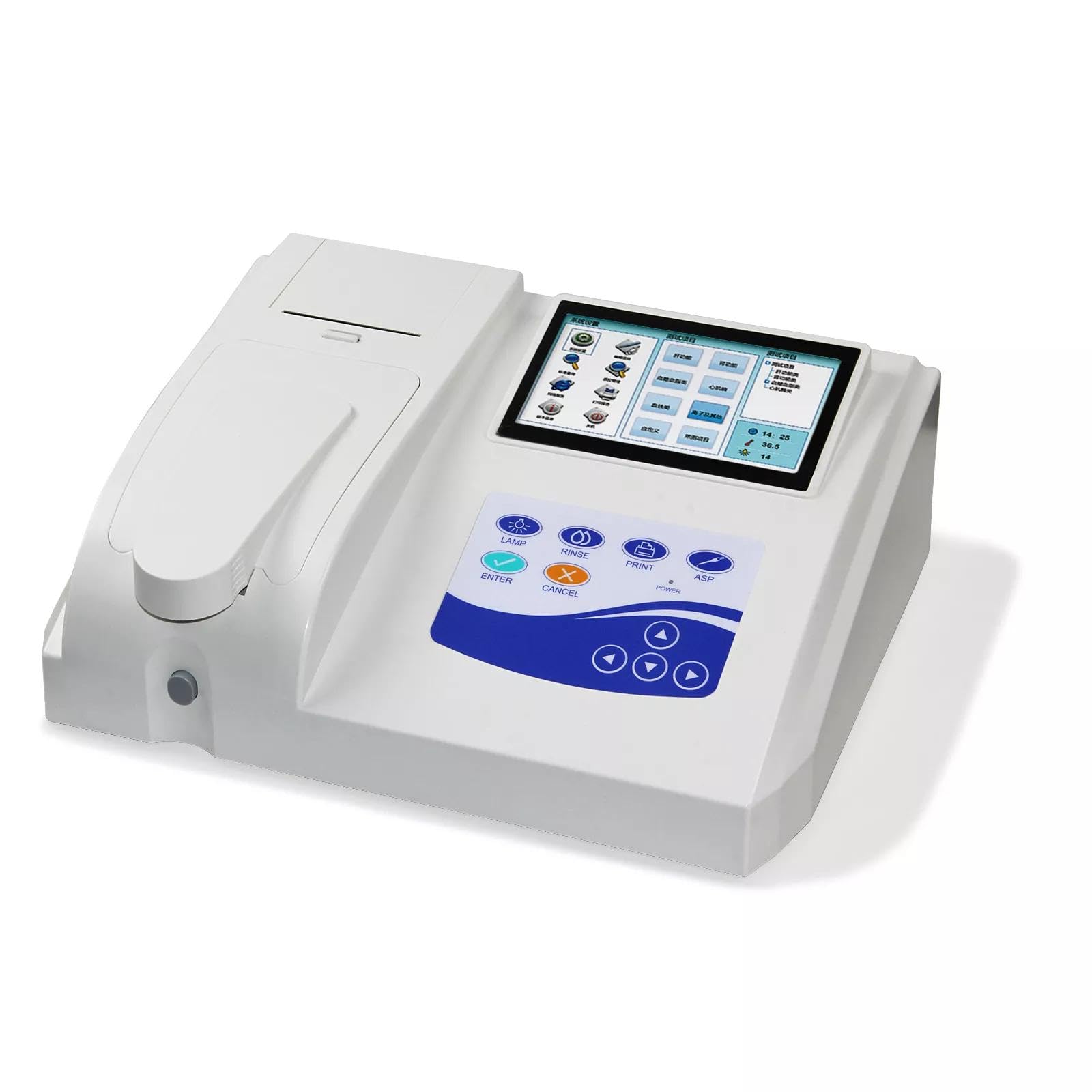 HNZXIB BC300 Semi-Auto Biochemistry Analyzer - w/30?l Quartz Cell, 0.001Abs Resolution, QC Charts, 1-Year Warranty