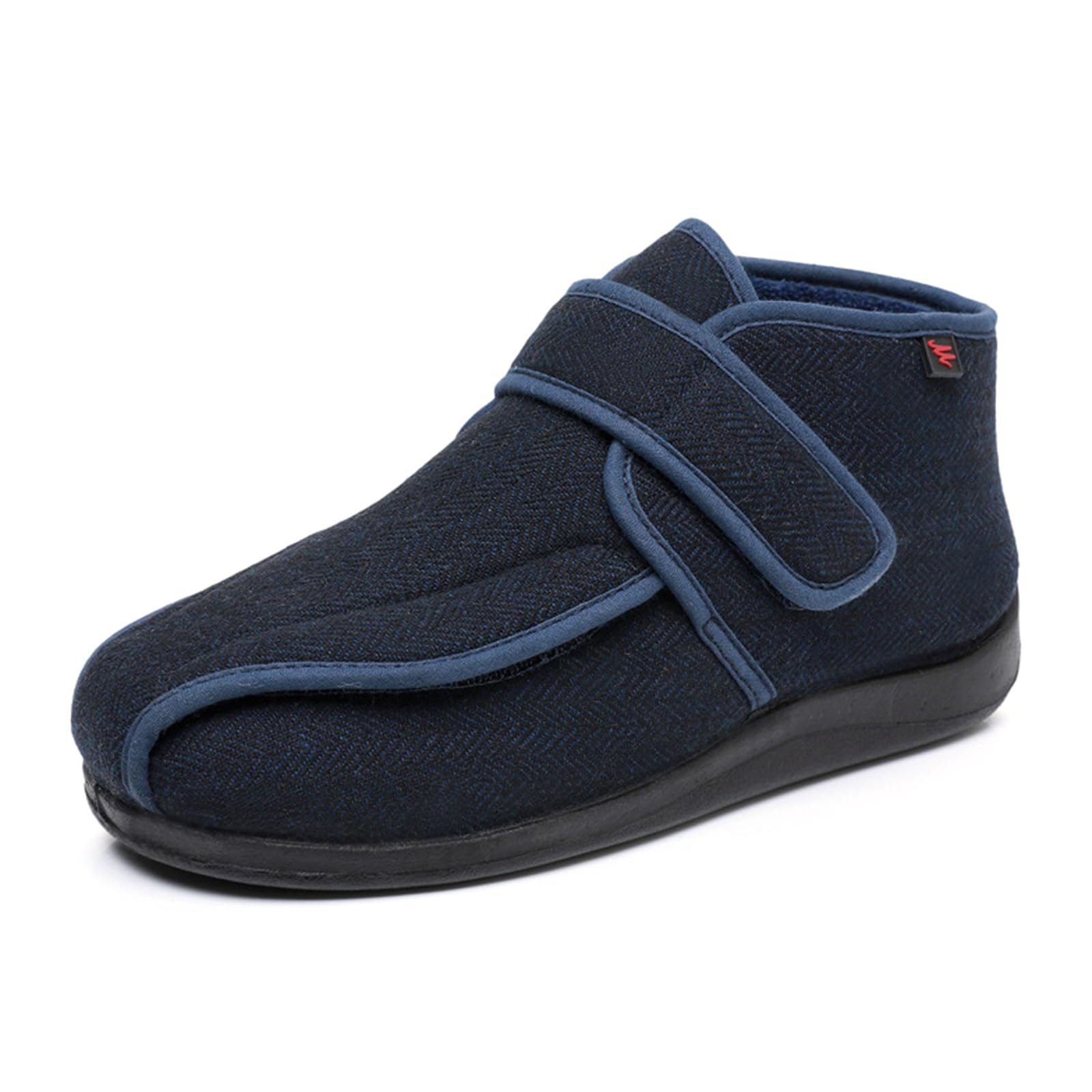 Botas para Diabéticos Hombres Mujeres Zapatillas para Caminar Extra Anchas con Forro De Piel Antideslizantes Cómodas para Personas Mayores con Pies Hinchados