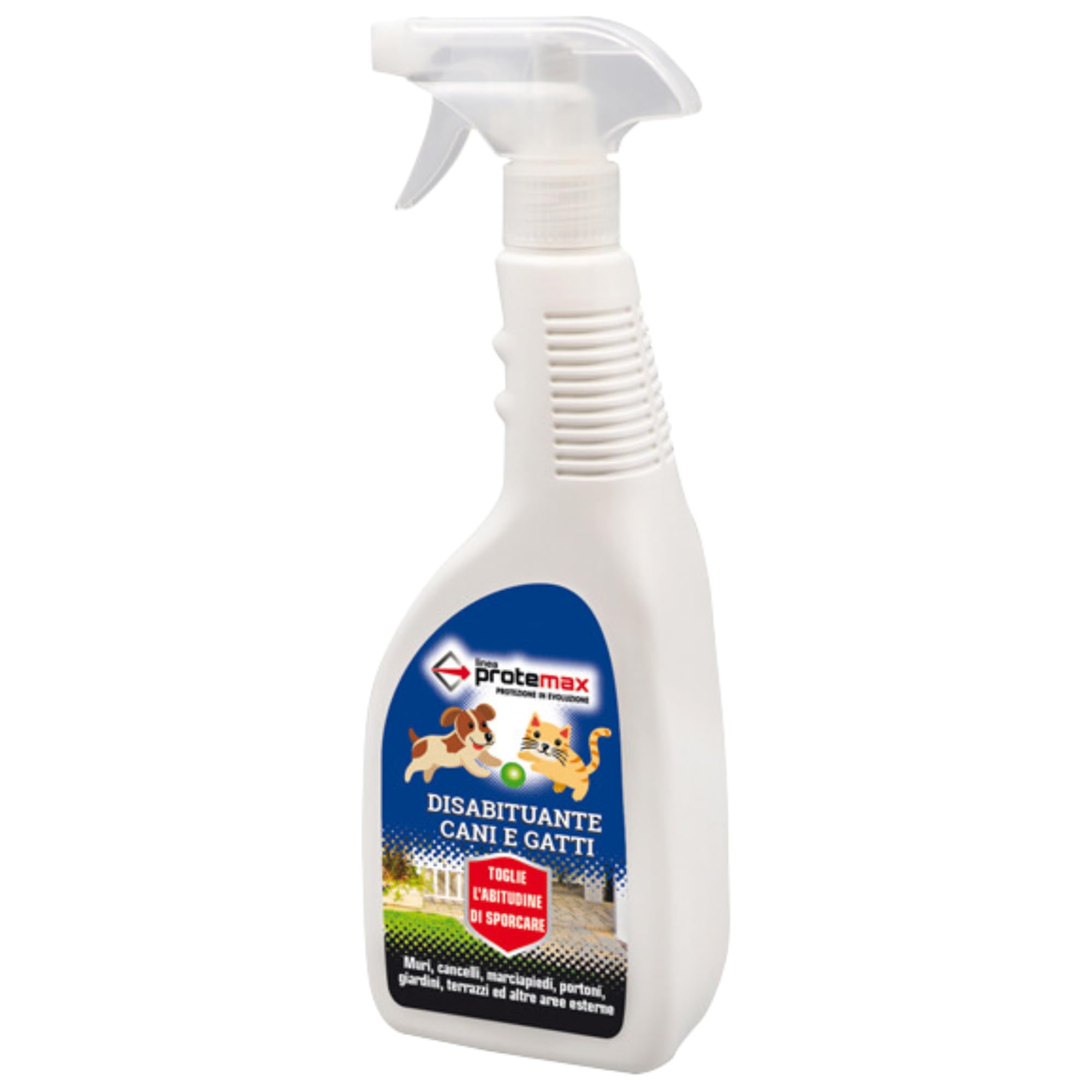 FEI FAN Disabituante per Cani e Gatti. Toglie L'Abitudine di Sporcare su Pavimenti, Muri Perimetrali, Gomme di Automobili, Serramenti, Aree nel Giardino e nei Camminamenti 750ml (2 Spray)