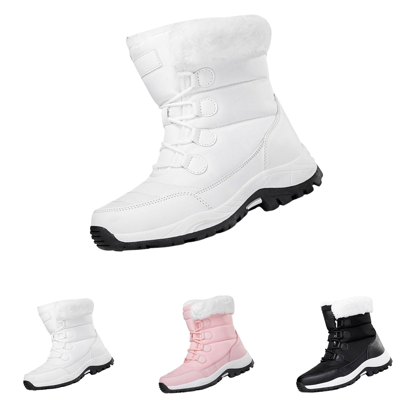 Botas Invierno Mujer Forradas con Pelo Botas Nieve Mujer Invierno Botines