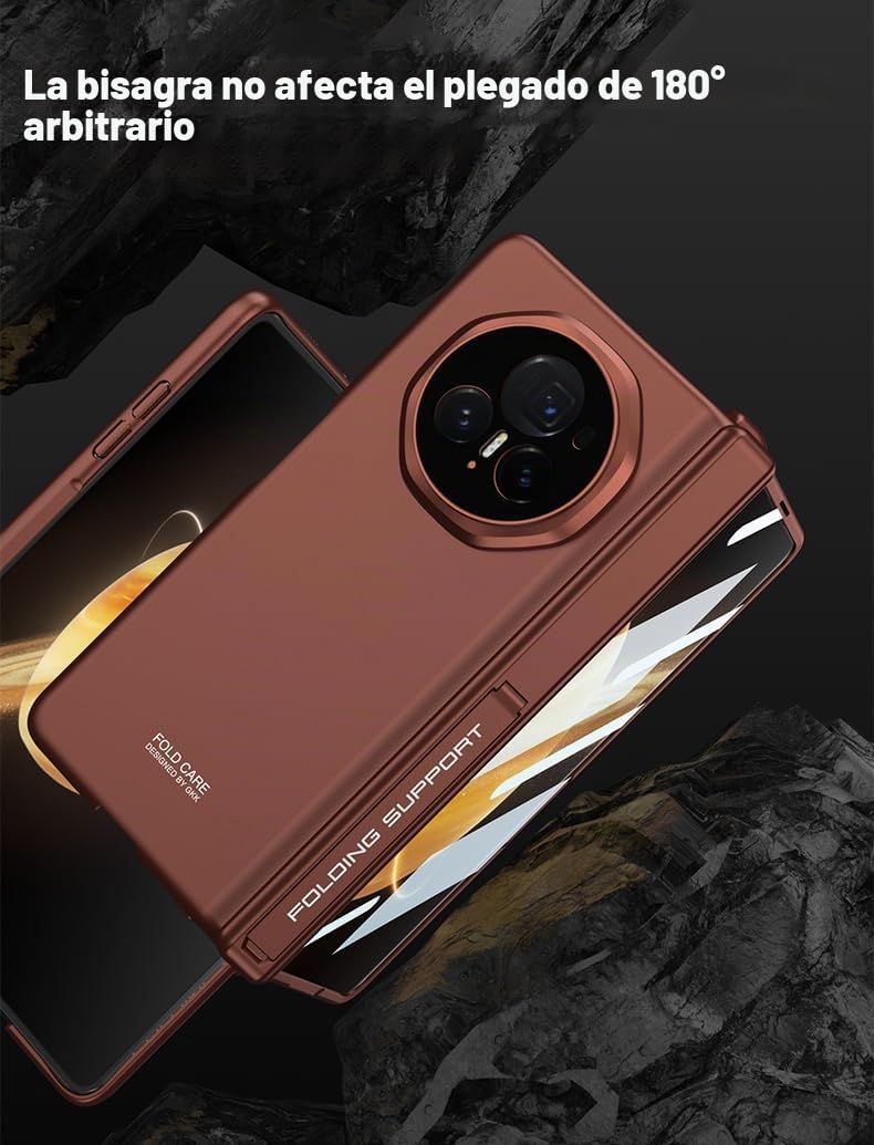 COQUE Funda Honor Magic V3,película Protectora de Carcasa con bisagras integradas, Carcasa Plegable con Todo Incluido,Funda de teléfono Plegable para Honor Magic V3-Negro