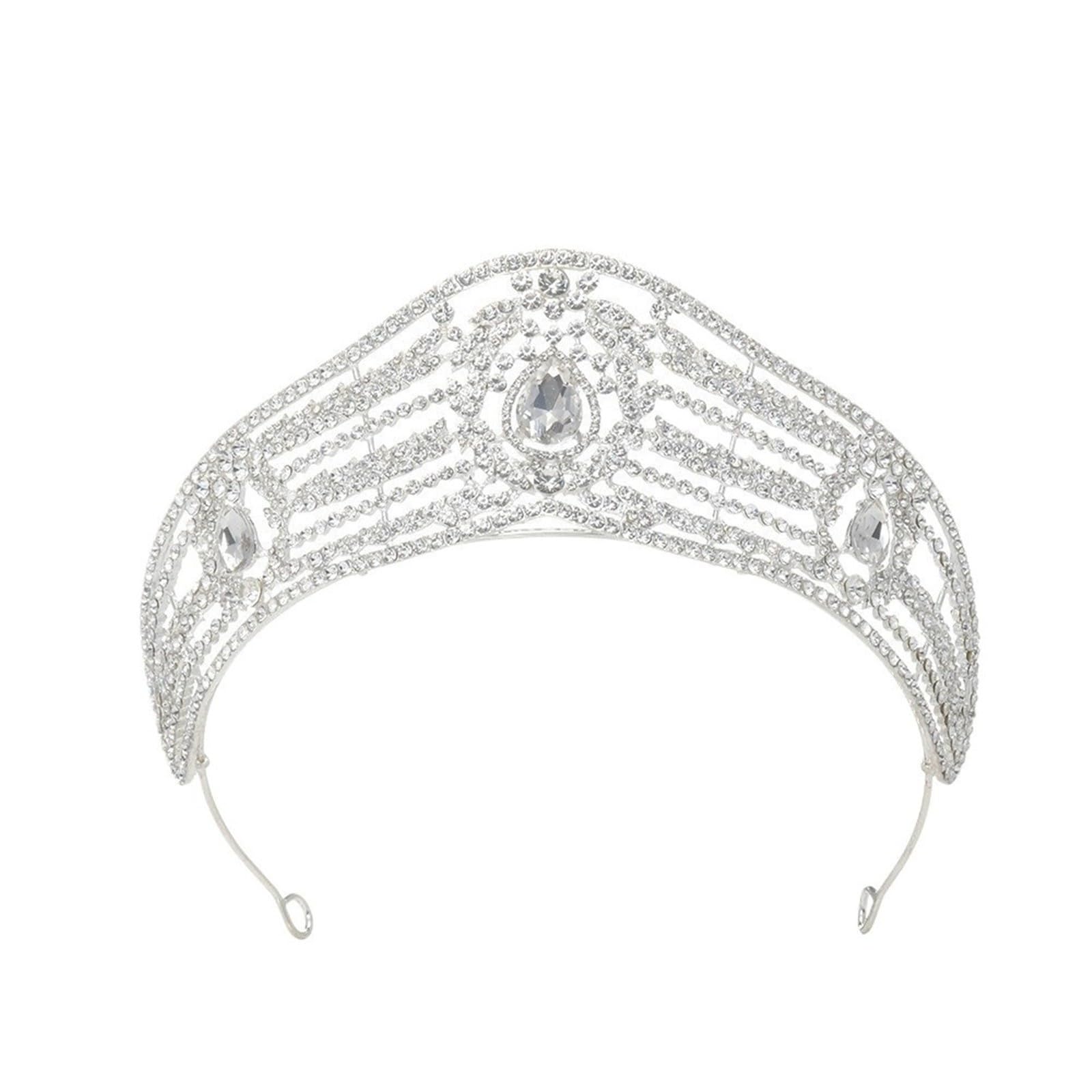 Vintage Barokowa Korona Nakrycia Głowy Dla Kobiet, Bride Wedding Hair Hoop Akcesoria
