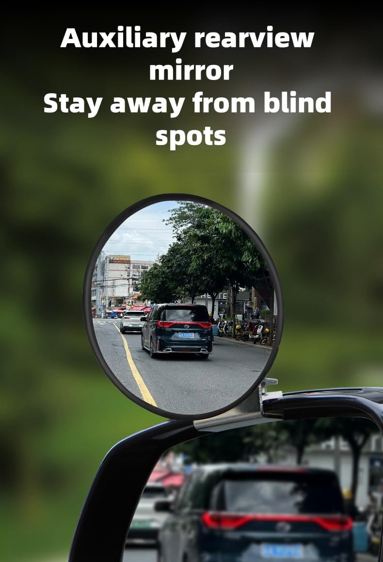 2pcs Adjustable Wide-Angle Rearview Mirrors for Cars - Enhance Driving