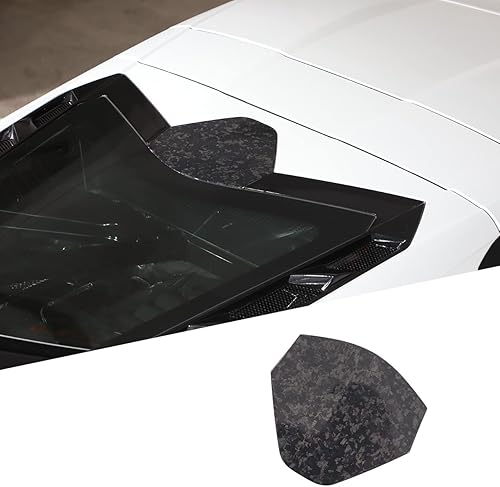 Miniatura 8 de Cubierta de fibra de carbono real para panel trasero compatible con Chevrolet Corvette C8 2020-2024, cubierta superior del maletero trasero (negro)