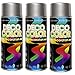 Produktbild Fahrzeugteile Hoffmann 3er Sparpack DC Lackspray glänzend 400ml nach RAL freie Farbauswahl (3 Dosen in Aluminium Glanz RAL 9006)