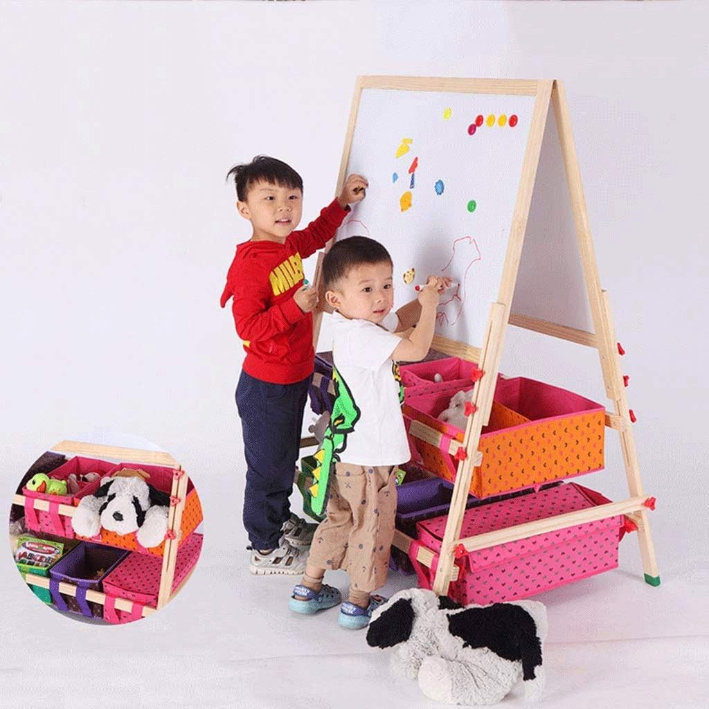 Sketchpad Wooden Easel Board,whiteboard Chalkboard Blackboard for Kid,Height Adjustable Drawing for Kids