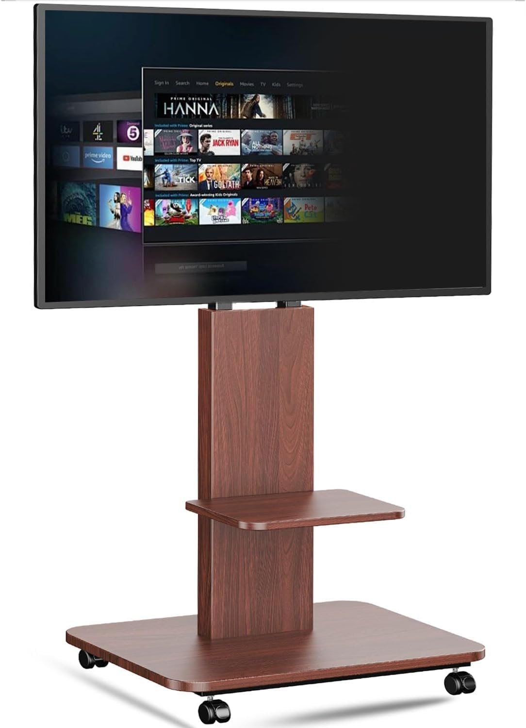 Amazon.co.jp: GLWIXY テレビ台キャスター付き床置き32~75インチ LED