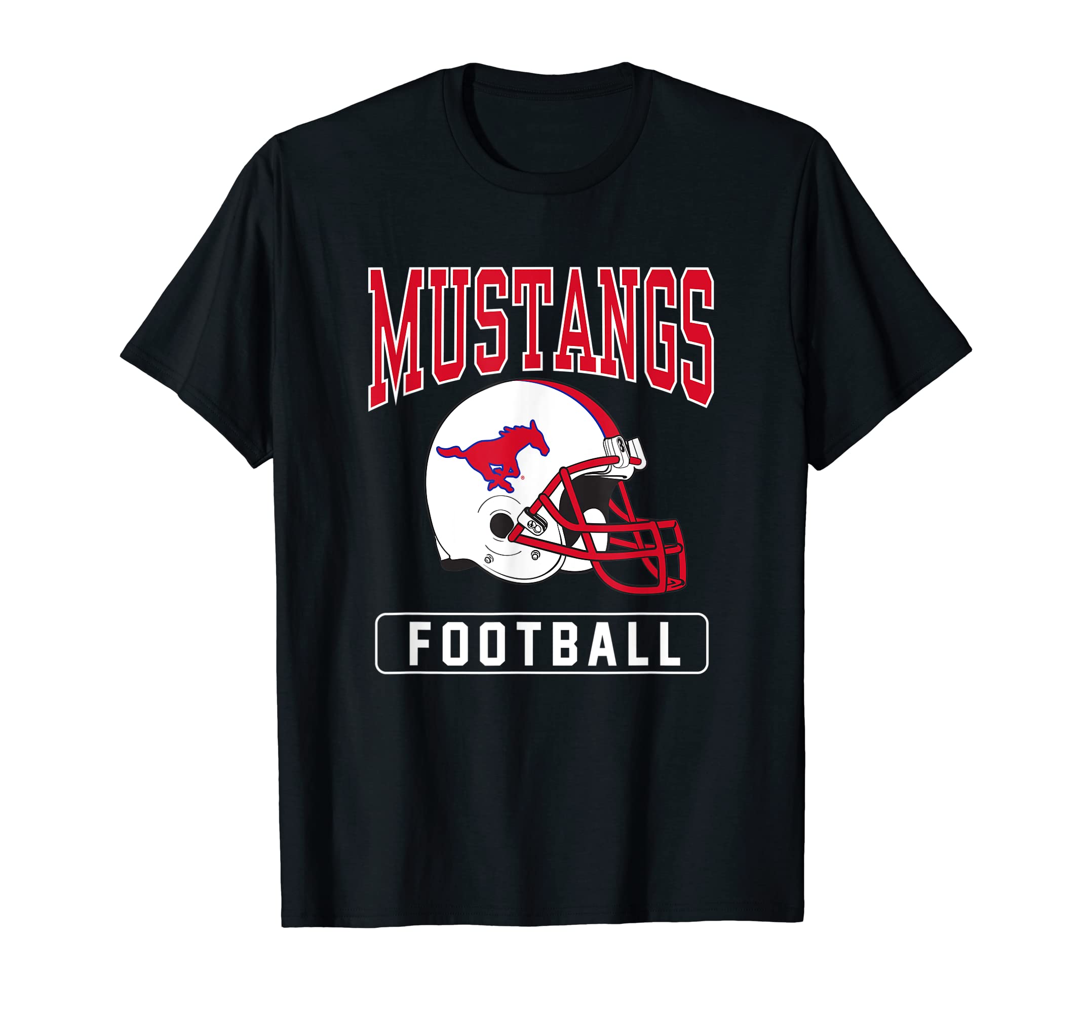 Southern Methodist SMU Mustangs Football Helmet T-Shirt