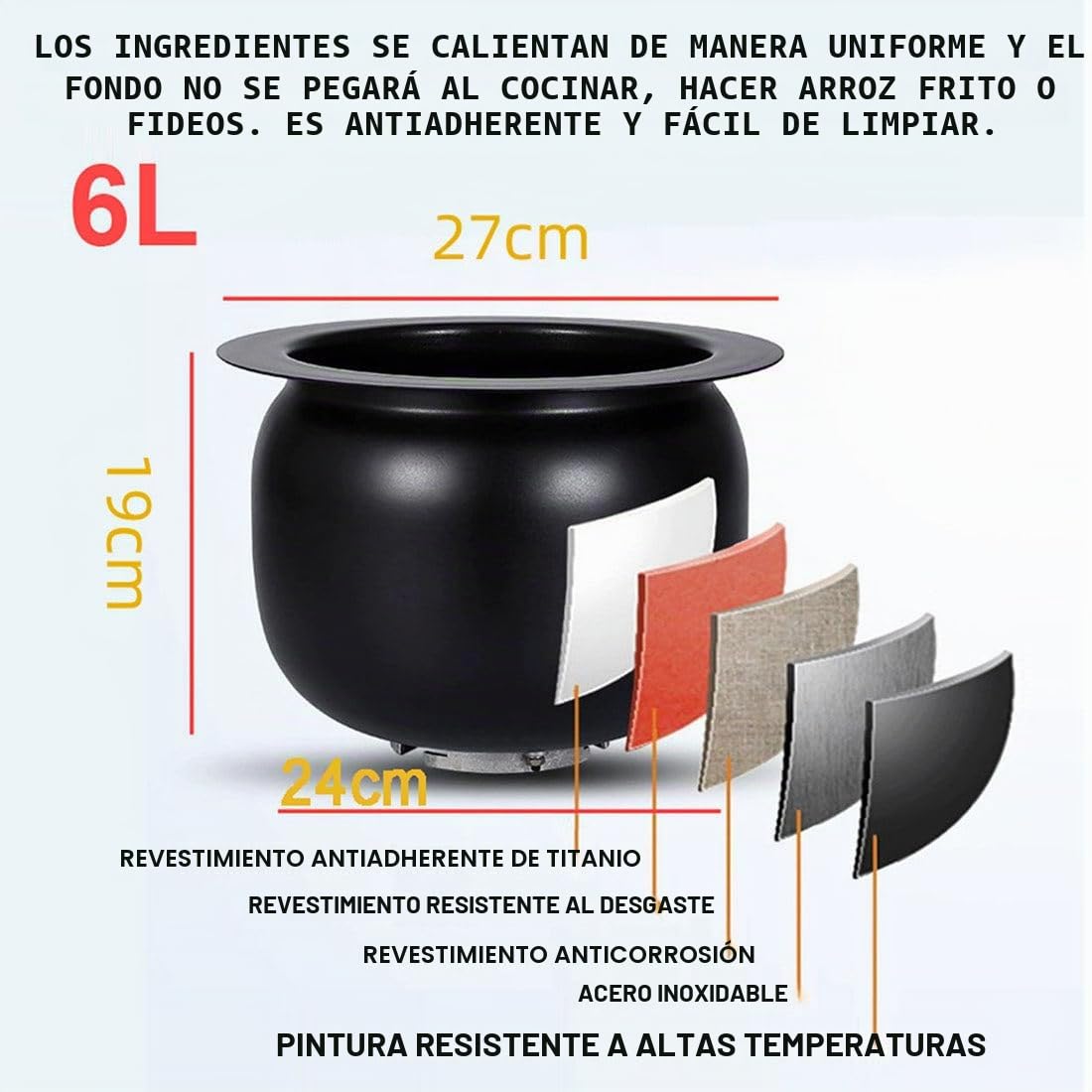 Robot de Cocina Multifuncion 6L,Temperatura 50-240°C,Inclinación 0°-135° para Servir,15-30 RPM,2500W Chef Automático con Inducción para Fritura/Estofado/Salteado,Cocina sin Esfuerzo