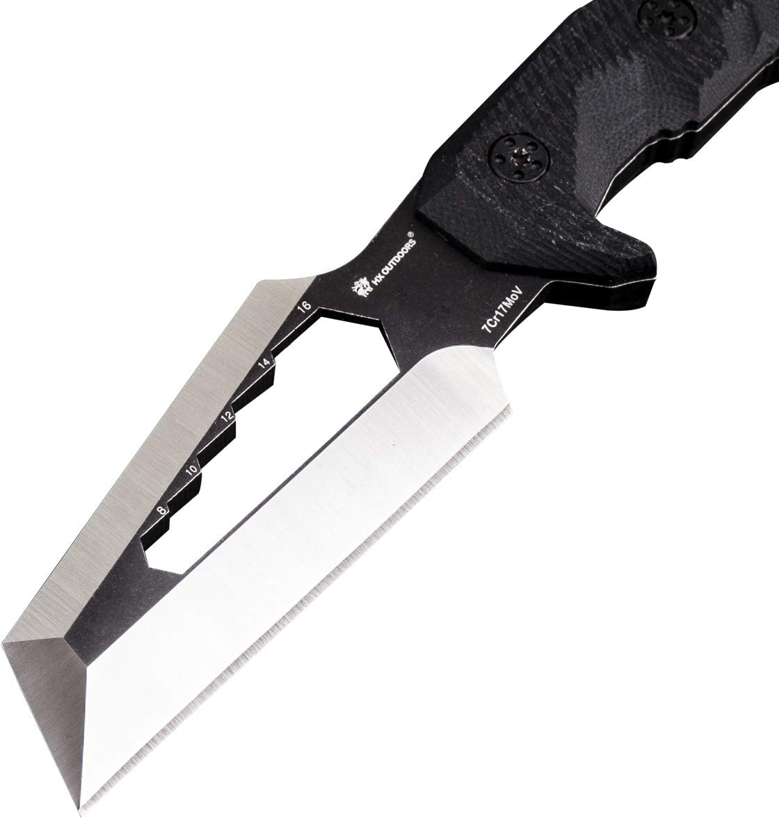 HX OUTDOORS Mercenary Hastate Knife-High Hardness-Wild Survival Tool-Self-Defense Knife-Camping Knife-Outdoor Straight Knife