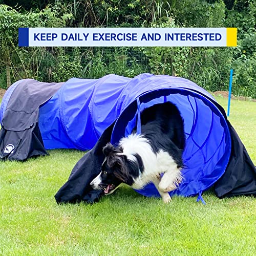 Yon.sou.10 Feet Dog Agility Tunnel With 2 Sandbags 24-Inch Open Tunnel For Puppy Agility Training Indoors And Outdoors Dog Agility Equipment For Obstacle Course Exercise Small Medium And Large Dogs #TOP4