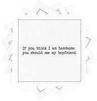 Vista 46 de Five Star Funny Snarky Quotes Servilletas de cóctel de algodón blanco 50 servilletas desechables de lujo con citas ingeniosas de bar