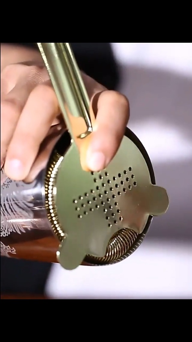 Cocktail Strainer - 2 Prong Pipe Handled - Stainless Steel - Bar - View #10