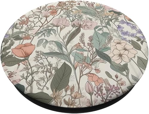 Miniatura 2 de PopSockets PopGrip estándar con diseño floral de flores pastel