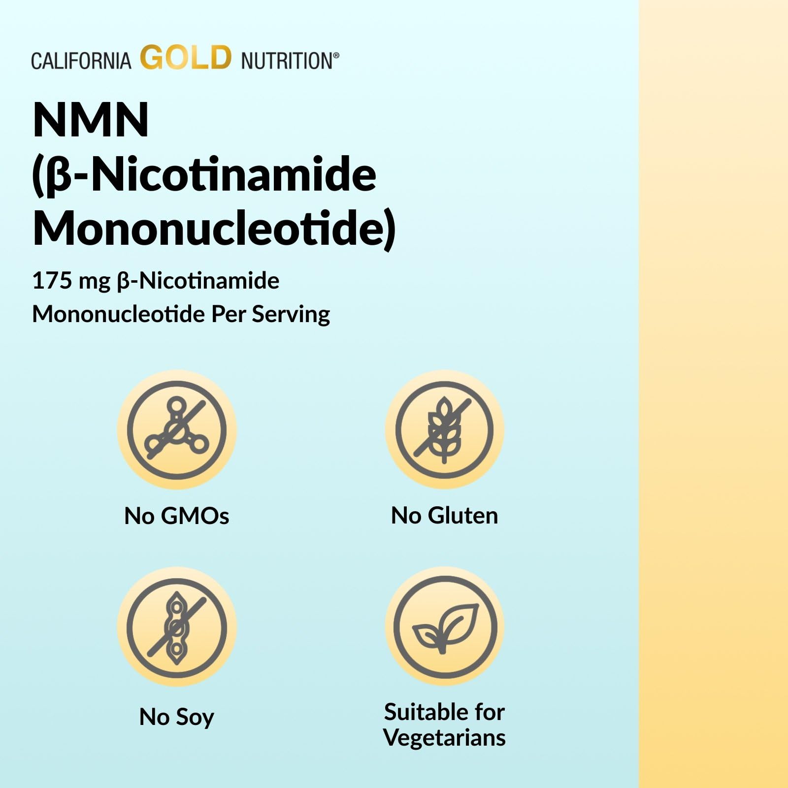 Amazon | California Gold Nutrition, NMN（ニコチンアミドモノ