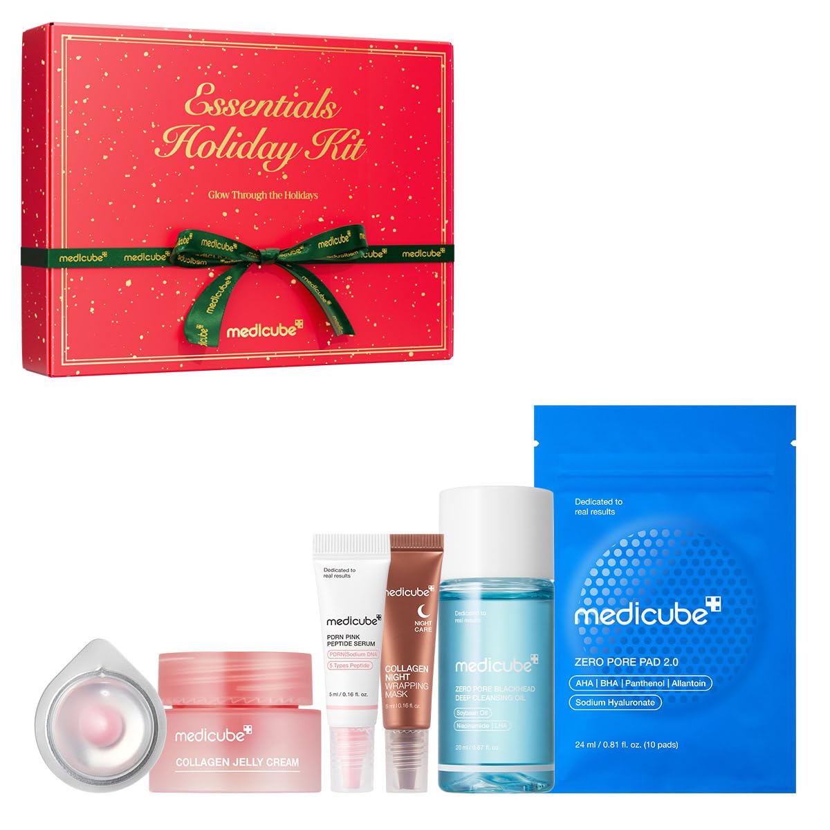 Amazon.com : medicube Essentials Holiday Kit | 6-in-1 Mini