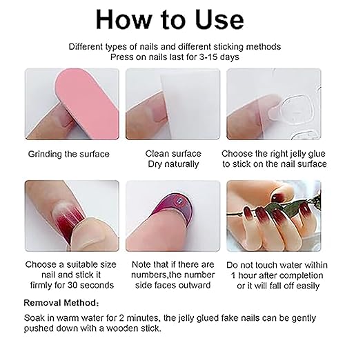 Miniatura 6 de 24 uñas postizas a presión largas tipo ataúd rosa nude, uñas postizas francesas brillantes con diseños de diamantes de imitación en forma de