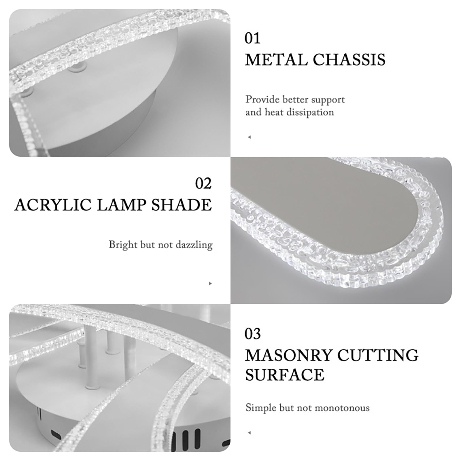 Lampy Sufitowe LED – Elegancka, Zakrzywiona Lampa Sufitowa – Trójkolorowe Oświetlenie 78 W, Nowoczesna Oprawa Sufitowa Do Salonów, Sypialni, Przedpokoju I Kuchni,White-2pc