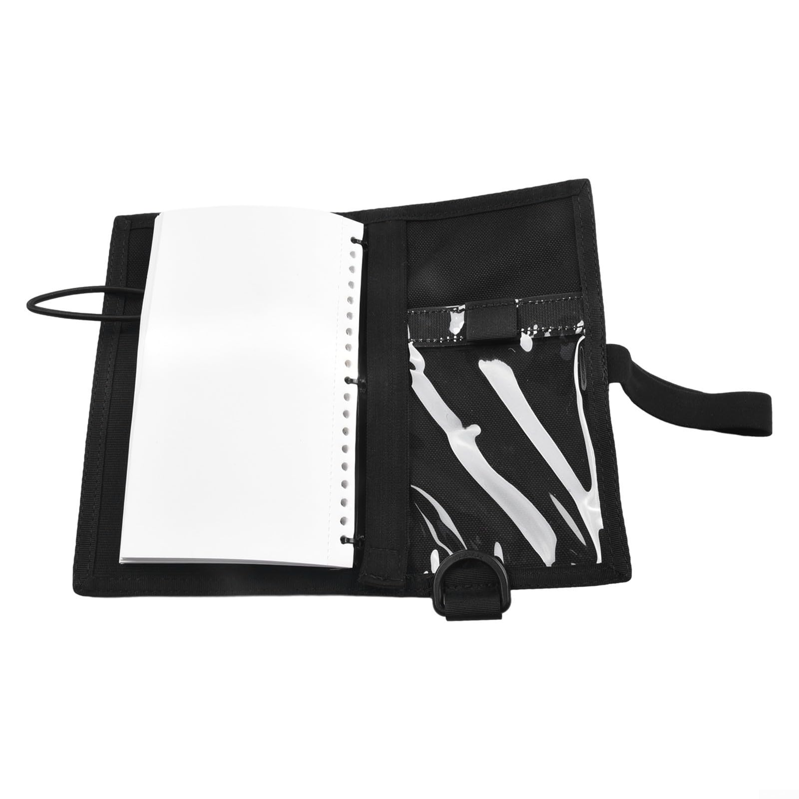 Underwater Scuba Diving Wet Notes Book 50 Page Waterproof Write Paper Refill 2 Slates Bungee Lanyard Elastic Bookmark(Reflective)