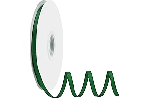 1/4 Inch Forest Green Grosgrain Ribbon